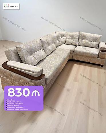 Künc divan – komfortlu və funksional model - Ölçü: 300 × 200 sm -