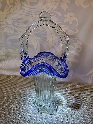 Figure: Murano nova korpa,rucni rad iz 70ih godina. Murano korpa duvano na lalafo.rs — 3 Figure: Murano nova korpa,rucni rad iz 70ih godina. Murano korpa duvano — 3