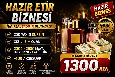 Готовый бизнес: Hazır ətir biznesi paketi - Təxminən 200 ədəd kufsin - Qızılı 6 ml — 1