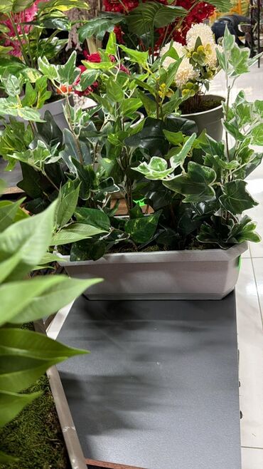 Süni güllər: Dəbli dekorativ süni bitkilər kompozisiyası - Düzbucaqlı uzun — 2