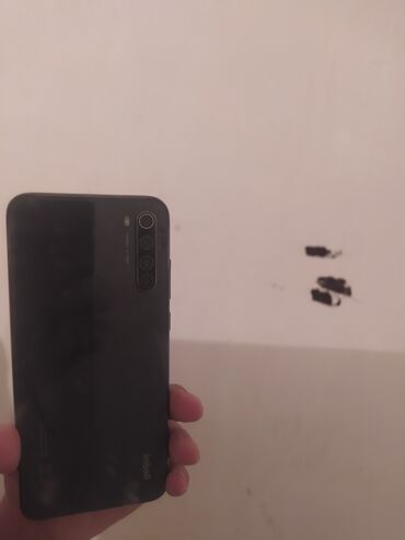 işdenmiş telefonlar: Xiaomi Redmi Note 8T, 32 GB, rəng - Qara, 
 Barmaq izi, Face ID