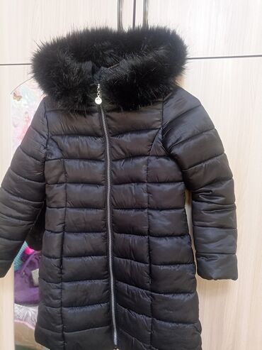 леопардовые вещи: Куртка для девочки еврозима на 7-10 лет, мех съёмный, бренд terranova