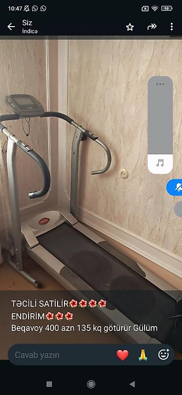 azpay kiredit: Qaçış trenajoru (yürüş qaçış cihadı) - Elektrikli qaçış yoluydu, evdə — 1