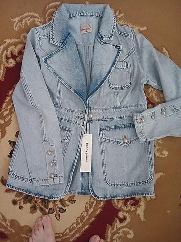 Kardiqanlar, jaketlər: Banny Jeans markalı cins jaket - Material: 100% denim, açıq mavi — 9