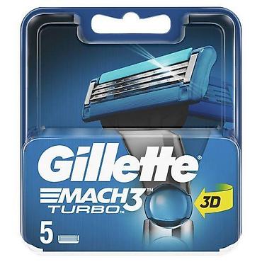boho: Gillette Mach 3 Turbo dopune, 5 kom Gillette Mach 3 Turbo ulošci za — 1