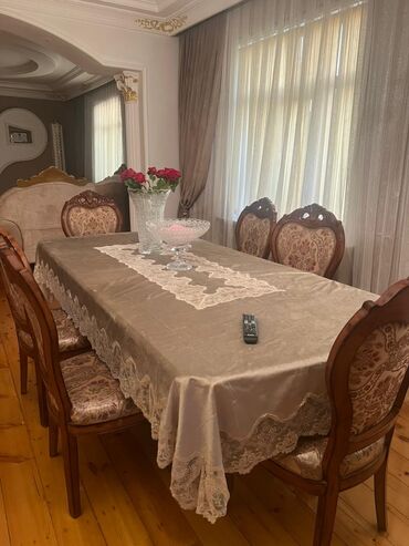 бильярдный стол русский: Qonaq otağı üçün, 8 stul