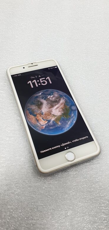 купить айфон 8 плюс новый оригинал: IPhone 8 Plus, Б/у, 64 ГБ, Белый, Защитное стекло, 83 %