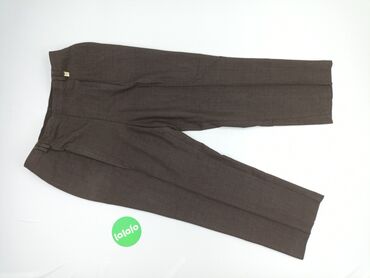 długie spodnie dresowe damskie dla wysokich: Material trousers for women, Marks & Spencer, Size 3XL (EU 46)