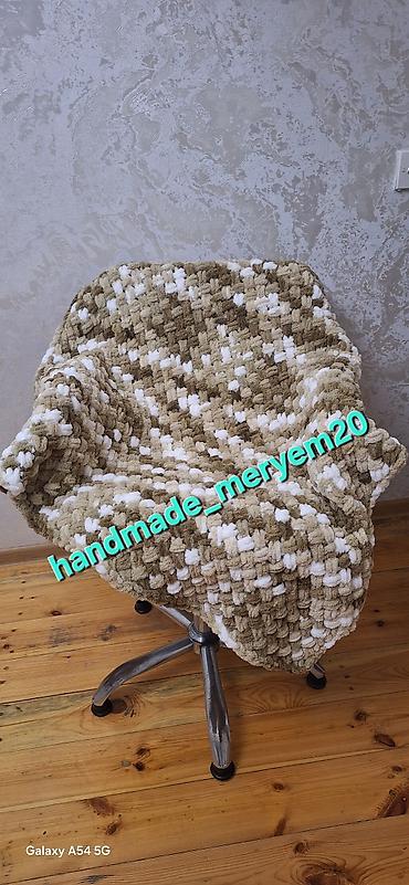 yorgan dosek qiymetleri: Xüsusi əl işi yumşaq pled - Material: qalın, məxməri toxunuşlu ip — 1