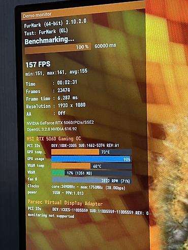 Настольные ПК и комплектующие: Видеокарта для ПК, Б/у, MSI, GeForce RTX, 8 ГБ — 4