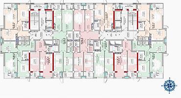 горгаи: 1 комната, 55 м², Городское ГАИ Элитка, 4 этаж, ПСО (под самоотделку) — 6