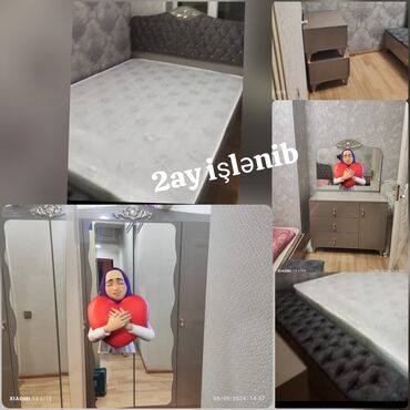 Yataq otağı dəstləri: *YATAQ mebeli :-TƏCİLİ SATILIR*‼️ QİYMƏT:-730₼ 2ay işlənib koç