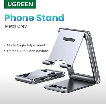 стойки для колонки: UGREEN Phone Stand LP263 - складная металлическая подставка для — 2