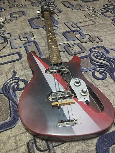 Гитары: Электробас-гитара винтажная советская гитара — 1