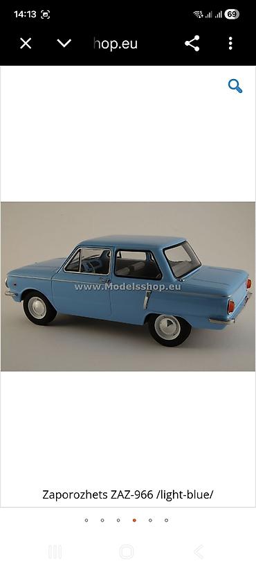 Спорт и хобби: ModelCar Group kolleksiya maşını – ZAZ-966 “Zaporojets” (açıq-mavi) — 4
