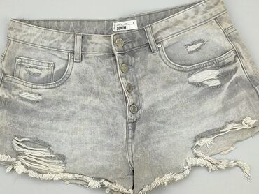 spódniczka jeansowe z haftem po obu stronach: Shorts, Denim Co, M (EU 38), condition - Good