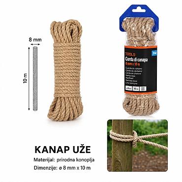 KMT Kanap od jute 5302206 Opis: - Praktično prirodno uže za