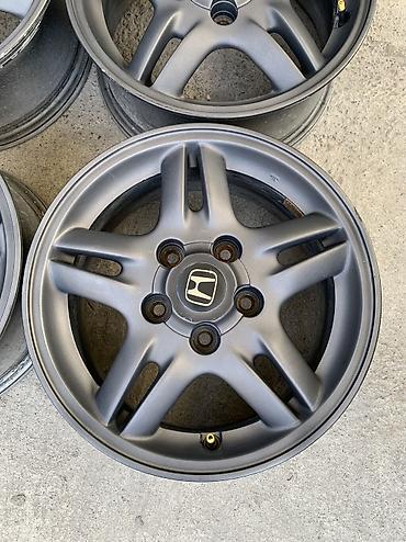 15 disk type 1: Литые Диски R 15 Honda, Комплект, отверстий - 5, Б/у — 4