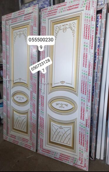 Plastik qapılar: Yeni Plastik qapı 80x200 sm Zamok və çərçivə ilə, Zəmanətli, Pulsuz quraşdırma, Pulsuz çatdırılma, Rayonlara çatdırılma — 13