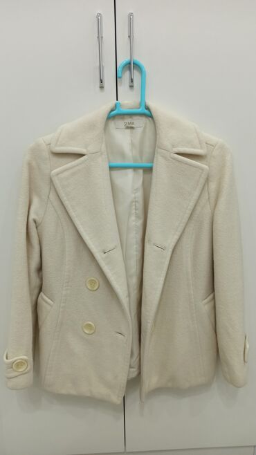 белые рубашки женские: Пальто, M (EU 38)