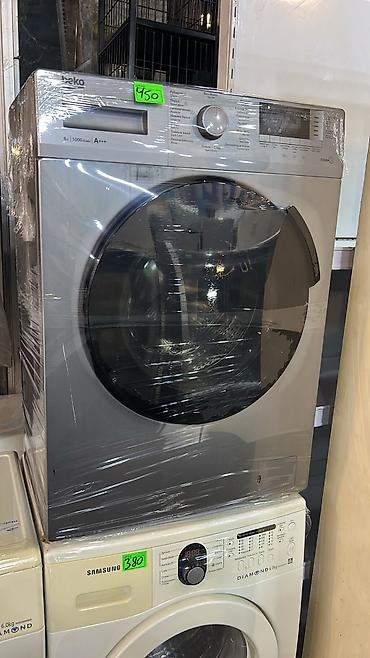 Beko önyükləməli paltaryuyan maşın – gümüş rəng - Tutum: 6 kq - Sürət