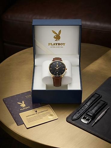 Элегантные мужские наручные часы Playboy - Классический круглый