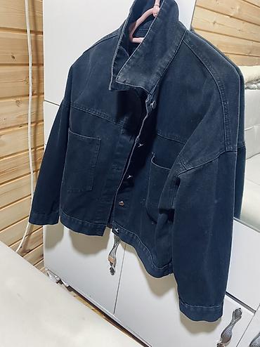 cins kurtkalar kisi: Qara denim ceket - Material: qalın denim (pambıq əsaslı) - Rəng: tünd — 2