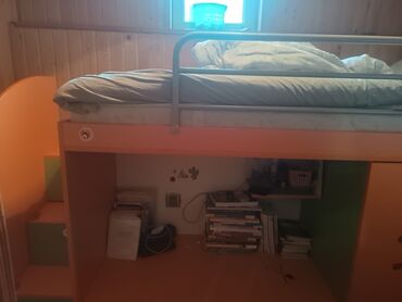 надувная кровать высокая: Б/у, С матрасом, С выдвижными ящиками, Азербайджан