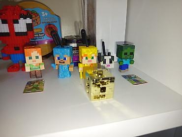 minecraft oyuncaqları: Minecraft temalı qızılı mexanizmalı mini kub oyuncağı - Parlaq qızılı — 5