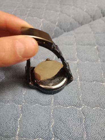 Наручные часы: Metall qolbaqlı analoq kişi saatı - Rəng: tünd metal/qaraya çalan - — 4