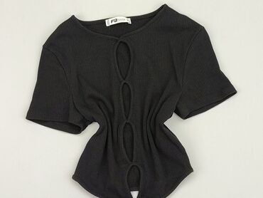 czarne bluzki z krótkim rękawem reserved: Блуза жіноча, FBsister, S, стан - Дуже гарний