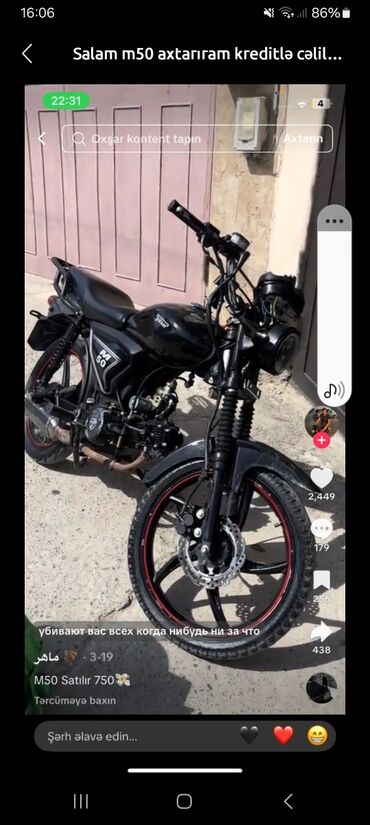 Motosikletlər: - M50