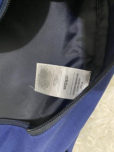Məktəb çantaları: Uşaq üçün mavi rəngli bel çantası - Brend: adidas (etiketdə — 2