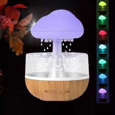 Ovlaživači vazduha: LED noćna lampa i ovlaživač vazduha “oblak – kiša” - Dvostruka — 8