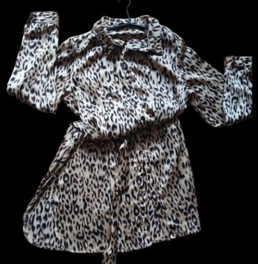 kožna haljina zara: M (EU 38), bоја - Šareno, Drugi stil, Dugih rukava