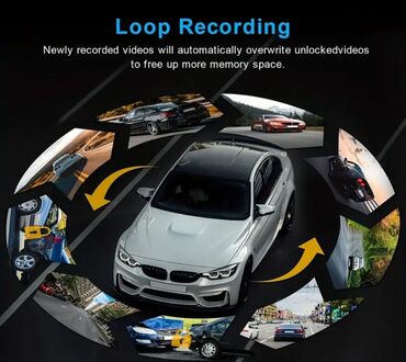 Videoreqistratorlar: Videoqeydiyyatçı.Ön və Daxili DVR, 3,16 düymlük DVR 1080P, G-sensor — 6