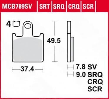 trstenik elektronika: KOMPLET PLOČICA, DISK-KOČNICA TRW PROFI, KAWASAKI | Komplet pločica — 1