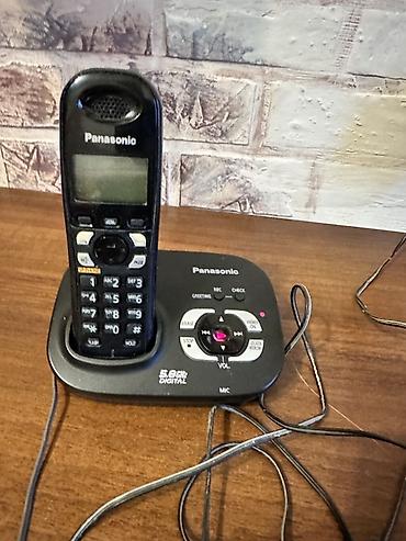 Panasonic simsiz ev/ofis telefonu və baza stansiyası Xüsusiyyətlər: -