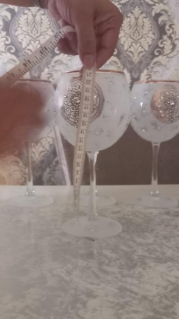 bayram: Qədəhlər, rəng - Ağ, Şüşə, 6 ədədli dəst, 300 ml — 7