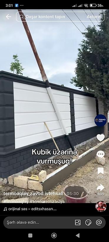 termo panel: Termo Aqlay fasad panelləri və dekorları Məhsul təsviri: - Fasad üçün — 10