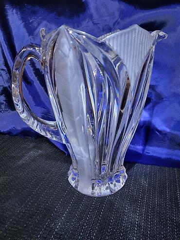 Čajnici: Bokal kristal,rucni rad Jugoslavija iz 70ih. Masivan bokal sa — 4