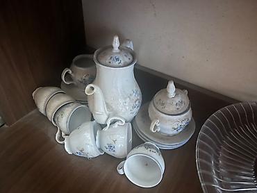 sud qazanı: Çay dəsti, rəng - Mavi, Farfor, 6 nəfərlik — 2