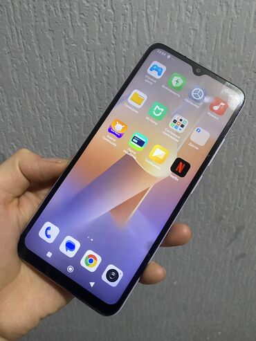 Redmi: Redmi, Redmi 12C, Б/у, 128 ГБ, цвет - Голубой, 1 SIM, 2 SIM
