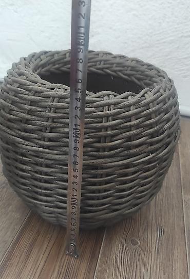 Горшки для растений: Кашпо для интерьера или экстерьера из полиротанга. Ручная работа — 4