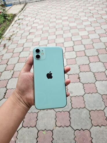 Apple iPhone: IPhone 11, Б/у, 128 ГБ, Зеленый, Чехол, 91 %