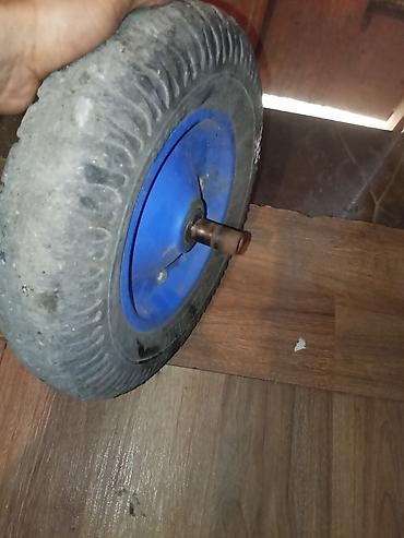 13 lük disk: Arabaya/səbətə/əl arabasına təkər – mavi disklik - Ölçü: təxmini — 4