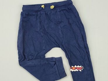 Trousers: Trousers for kids 1.5-2 years, condition - Good, pattern - Print, color - Blue