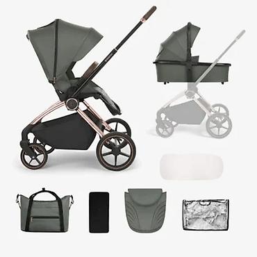 diesel suknja: KIKKA BOO Kolica Kara Premium 2u1 sa tvrdom korpom – Army Green — 1