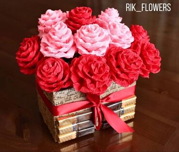 подарок маме: Подарок на 8 марта Букеты, цветы из бумаги! Подарите вашим любимым!