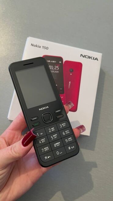 nokia 3810: Nokia 150, < 2 GB Memory Capacity, rəng - Qara, Zəmanət, Düyməli, İki sim kartlı